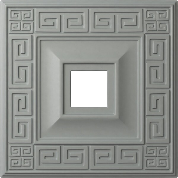 Ekena Millwork Eris Ceiling Medallion (Fits Canopies up to 9 7/8"), 18"W x 18"H x 3 1/2"ID x 1 1/8"P, Primed White CM18ER - main
